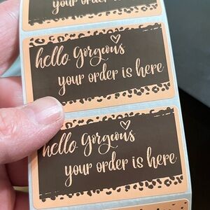 Hello gorgeous your order has arrived. shipping stickers  25